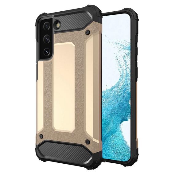 Per Samsung Galaxy S22+ 5G Magic Armor TPU + Custodia per telefono PC (oro)