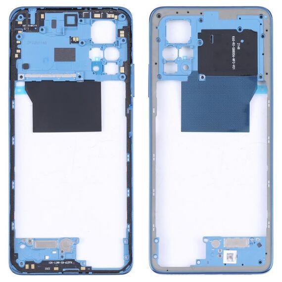 Cornice centrale con cornice per Xiaomi Poco X4 Pro 5G/Redmi Note 11E Pro (blu scuro)