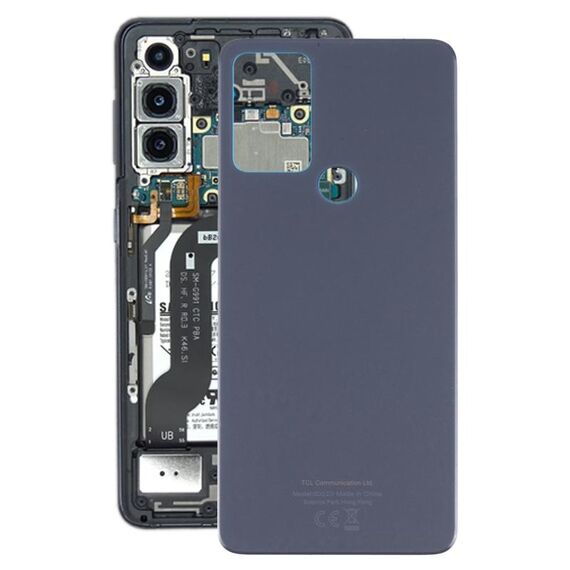 Per Alcatel 1V 2021 6002A 6002D Coperchio posteriore della batteria con obiettivo della fotocamera (grigio)