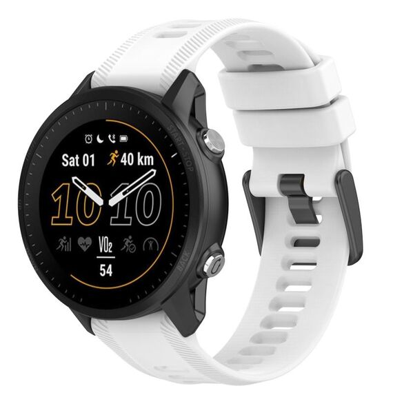 Per cinturino in silicone a tinta unita Garmin Fenix 5 22mm (bianco)