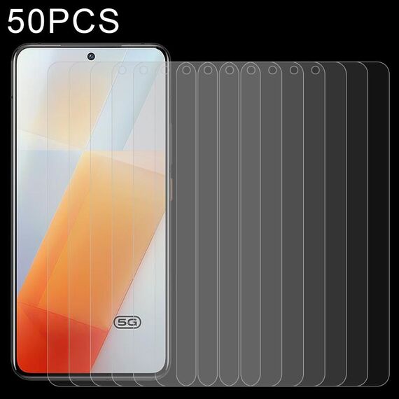 50 PZ 0.26mm 9H 2.5D Pellicola in vetro temperato per vivo iQOO 9 / iQOO 9T / iQOO Neo 7 / iQOO Neo7 SE / iQOO Neo7 Racing / iQOO Neo7 India
