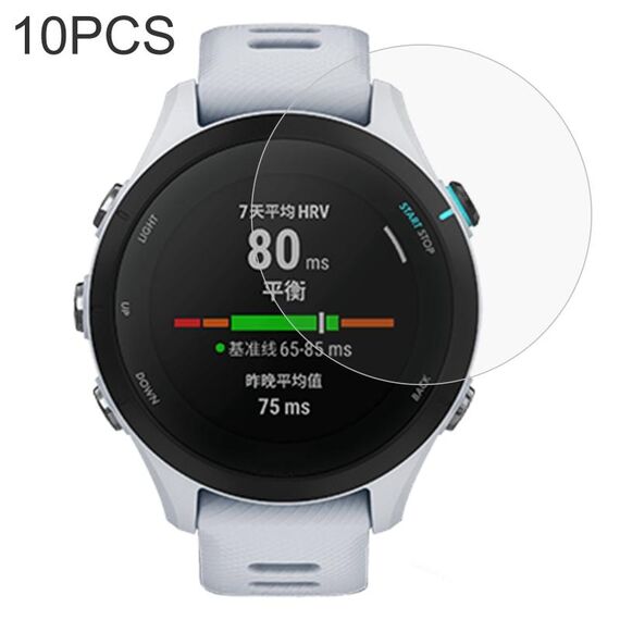 10 PCS 0.26mm 2.5D 9H Pellicola salvaschermo in vetro temperato per Garmin Forerunner 255s