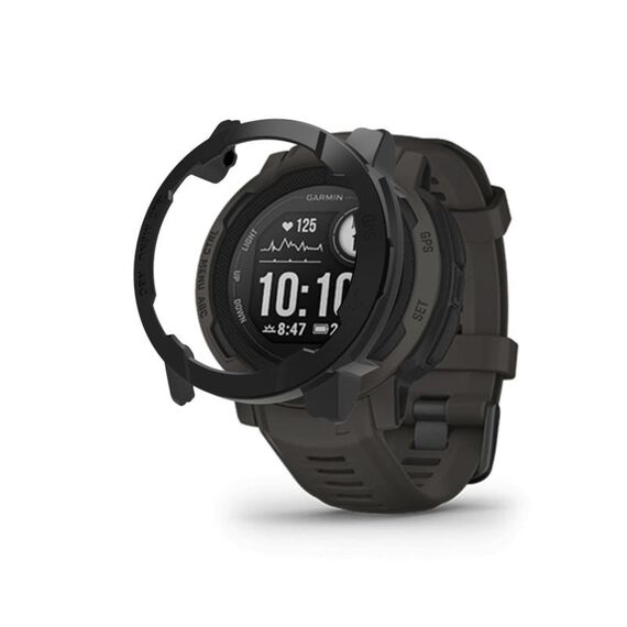 Per Garmin Instinct 2S PC Frame Custodia per orologio da metà confezione (nera)