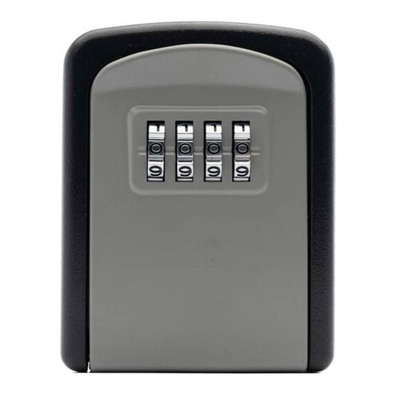 G9 4 cifre password scatola di immagazzinaggio chiave in lega di alluminio (grigio)