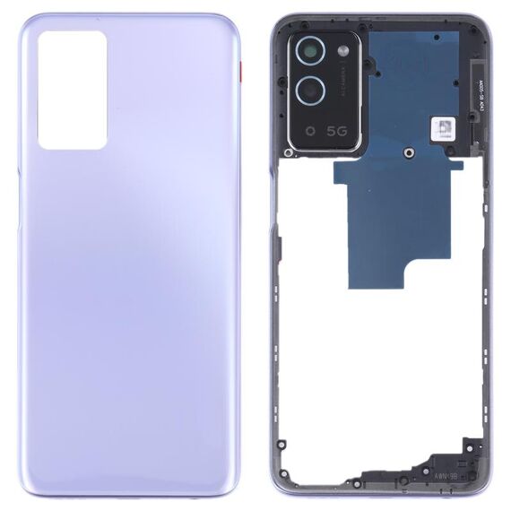 Per OPPO A56 5G Cover posteriore della batteria con cornice centrale (viola)