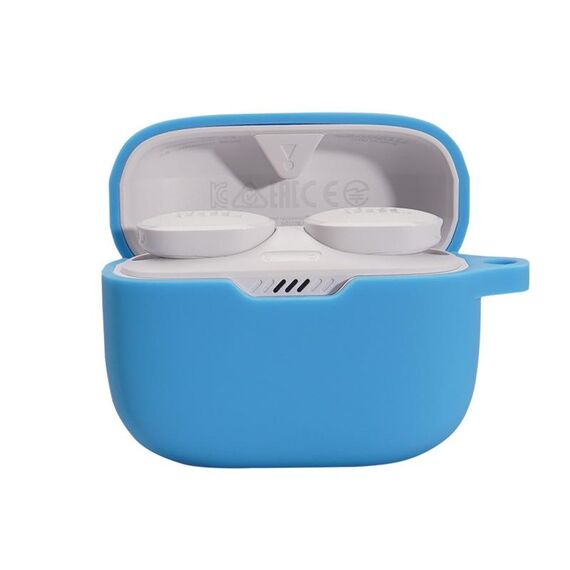 Per JBL T230NC TWS Cuffie Bluetooth senza fili Custodia in silicone (azzurro)