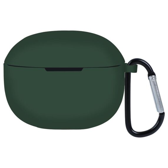 Custodia protettiva in silicone per auricolari per Xiaomi Redmi Buds 3 (verde scuro)