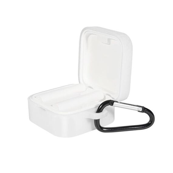 Custodia in silicone per auricolari Bluetooth per Xiaomi Air2 SE (bianco)