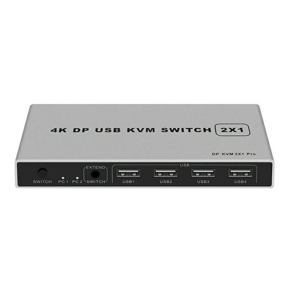 Switch KVM USB 4K KYSW59 60HZ DP Dispositivo di condivisione computer 2 in 1