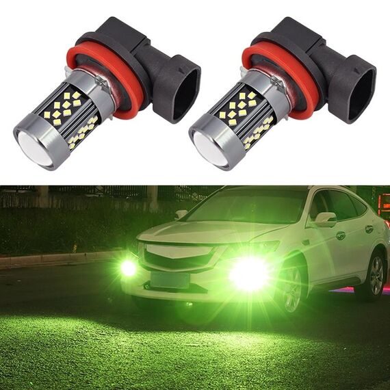 1 paio di fendinebbia a LED per auto H11 12V 7W (luce di calce)