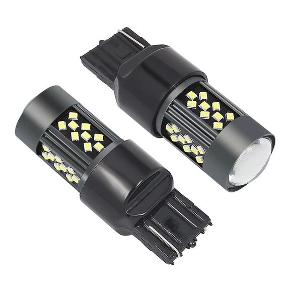 1 paio di fendinebbia a LED per auto stroboscopiche 7440 12V 7W (luce bianca)