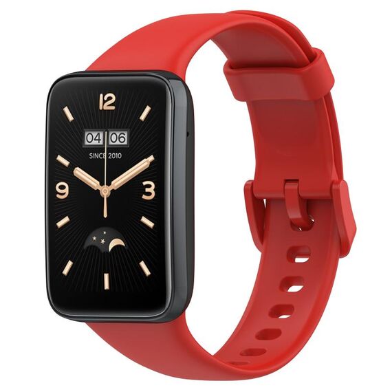 Per cinturino in silicone a tinta unita Xiaomi Mi Band 7 Pro (rosso)