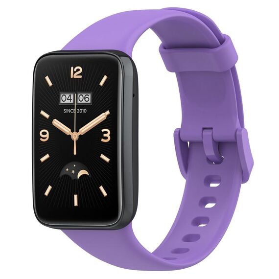 Per cinturino in silicone a tinta unita Xiaomi Mi Band 7 Pro (viola)