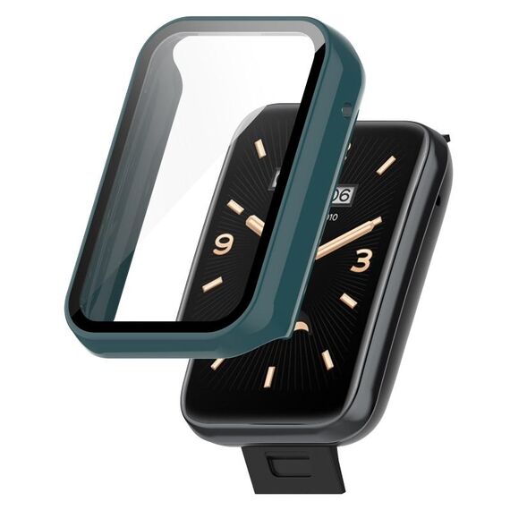 Per Xiaomi Mi Band 7 Pro PC + Custodia protettiva per orologio completamente chiusa con pellicola resistente (verde)