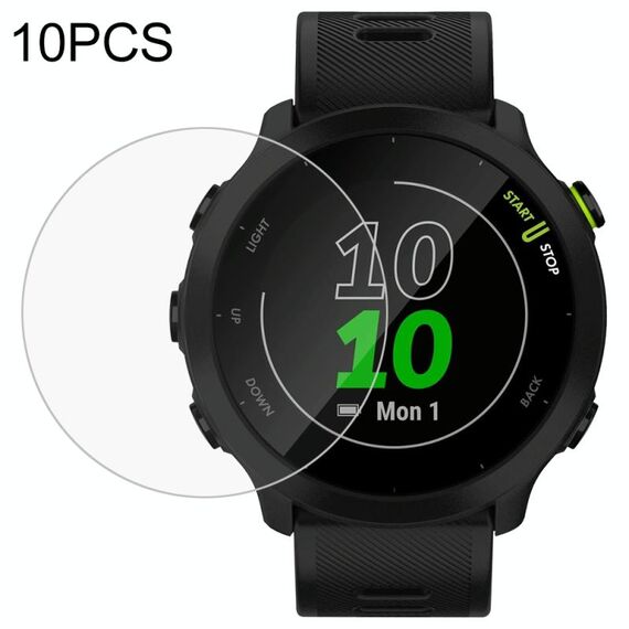 10 pezzi per Garmin Forerunner 158 Pellicola per schermo in vetro temperato