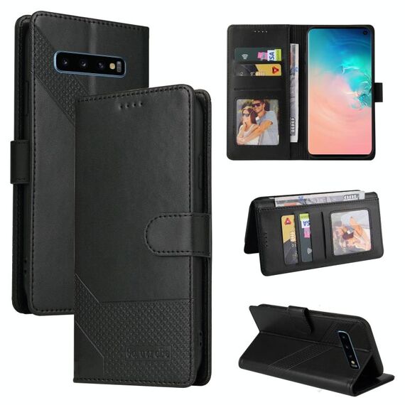 Per Samsung Galaxy S10 GQ UTROBE Custodia in pelle magnetica per telefono (nero)