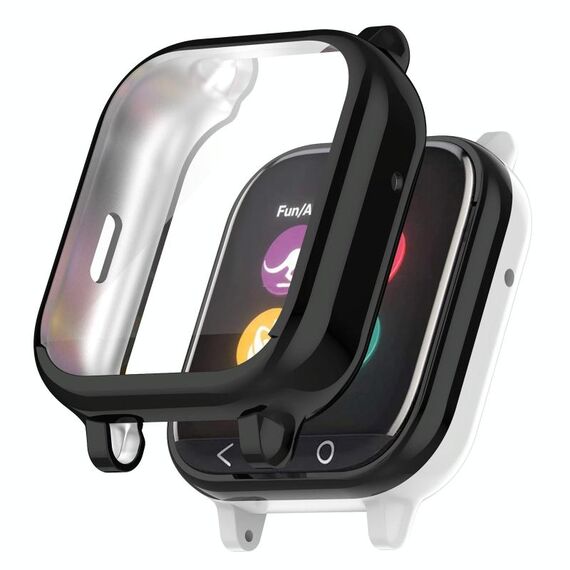 Per Gizmo Watch 1 Series Orologio per bambini a copertura totale Custodia protettiva galvanica in TPU (nero)