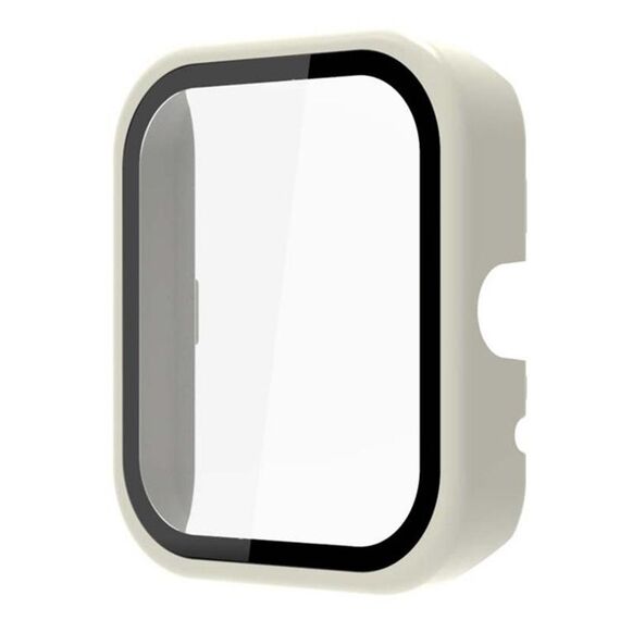 Per Xiaomi Maimo Watch PC + cassa dell'orologio integrata in vetro temperato (bianco)