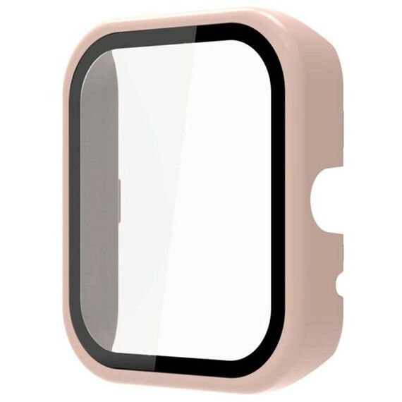 Per Xiaomi Maimo Watch PC + cassa dell'orologio integrata in vetro temperato (rosa)