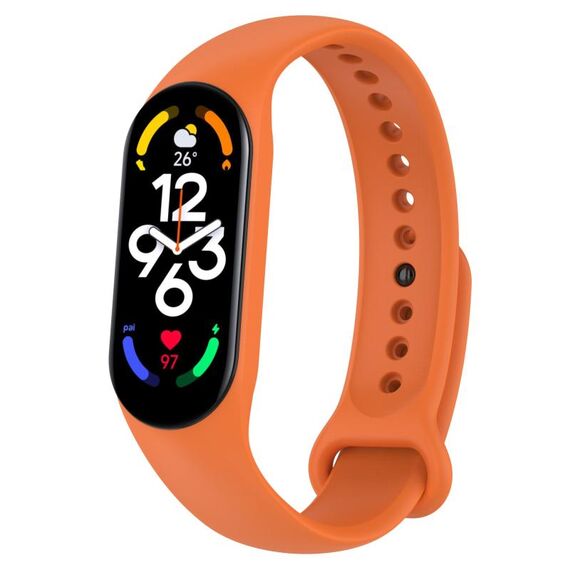 Per Xiaomi Mi Band 7 / 7NFC / 6/6 NFC / 5/5 NFC / Amazfit Band 5 Cinturino ufficiale in silicone (arancione ufficiale)