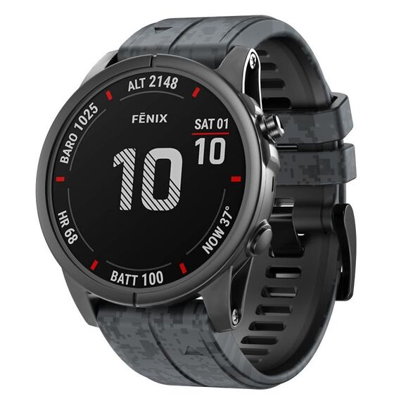 Per cinturino in silicone mimetico Garmin Fenix 7 (digitale)