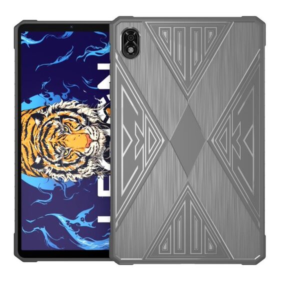 Per Lenovo Legion YY700 Custodia per tablet in TPU antiurto con texture spazzolata (grigio)