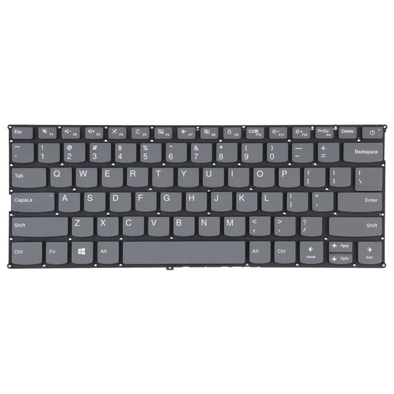 Tastiera con pulsante di accensione versione USA per Lenovo IdeaPad 320s-13 320s-13ikb (grigio)