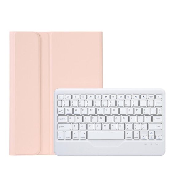 Custodia in pelle per tastiera Bluetooth ultrasottile con struttura in pelle di agnello OP12-B per OPPO Pad Air 10,4 pollici (rosa)