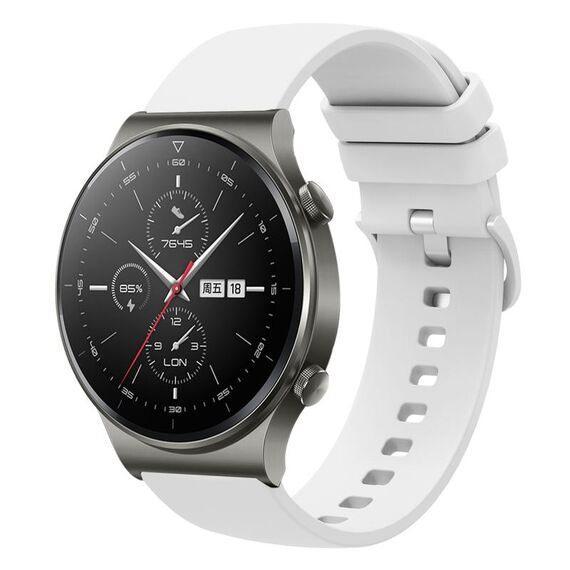 Per Huawei GT2 Pro 22mm Cinturino in silicone morbido a tinta unita (bianco)