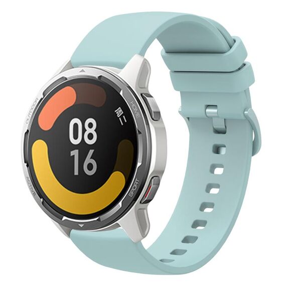 Per Xiaomi Watch Color 2 22mm Cinturino in silicone morbido a tinta unita (verde zaffiro)