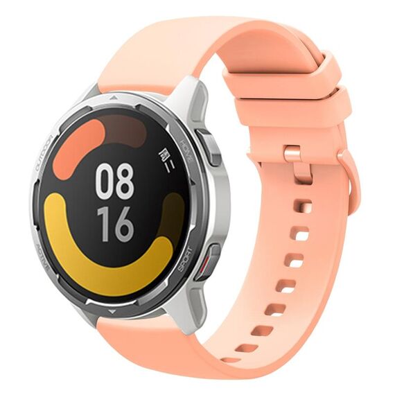 Per Xiaomi Watch Color 2 22mm Cinturino in silicone morbido a tinta unita (rosa)