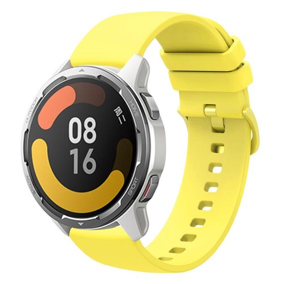 Per Xiaomi Watch Color 2 22mm Cinturino in silicone morbido a tinta unita (giallo)