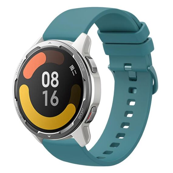 Per Xiaomi Watch Color 2 22mm Cinturino in silicone morbido a tinta unita (verde pino)
