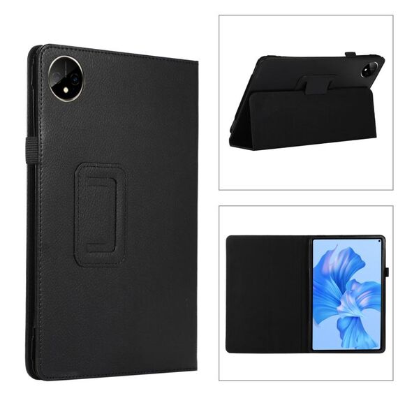 Per Huawei MatePad Pro 11 pollici 2022 Custodia per tablet in pelle con texture litchi con supporto (nero)