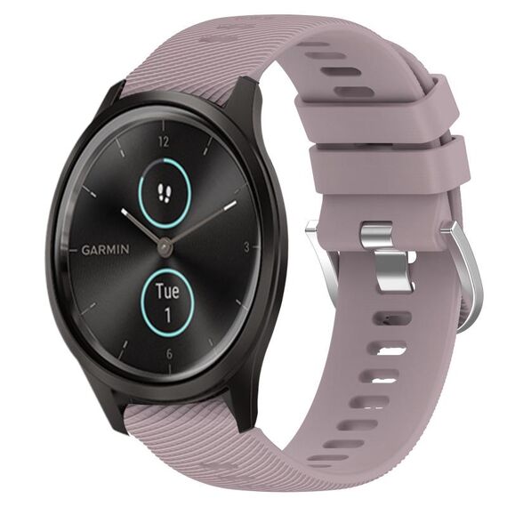 Per Garmin Garminmove Style 20mm Cinturino in silicone morbido a tinta unita (Roland Purple)