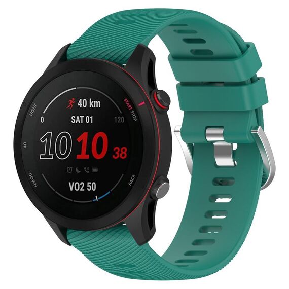 Per Xiaomi MI Watch S1 Cinturino per orologio in silicone morbido a tinta unita da 22 mm (verde)