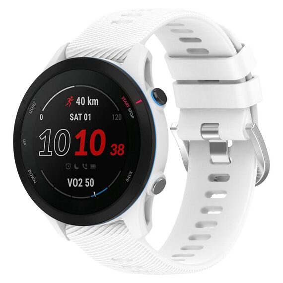 Per Xiaomi MI Watch Sport 22mm Cinturino in silicone morbido a tinta unita (bianco)