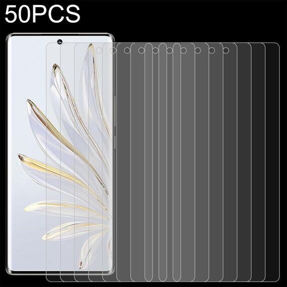 Pellicola in vetro temperato 50 pezzi 0,26 mm 9H 2.5D per Honor 70 SE