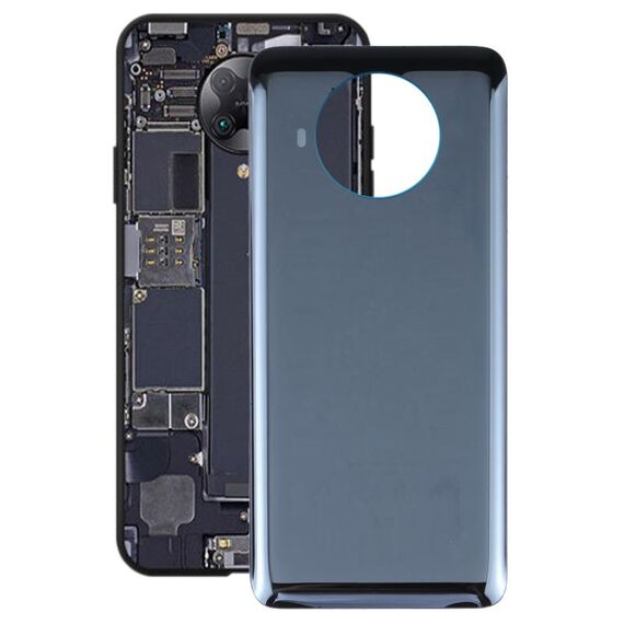 Cover posteriore in vetro per batteria per Xiaomi Redmi Note 9 Pro 5G/Mi 10T Lite 5G (nero)