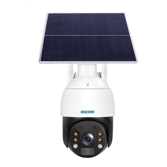 ESCAM QF724 3MP 24h Registrazione Cloud Storage PT 4G PIR Telecamera IP di allarme con pannello solare, bande di segnale europee