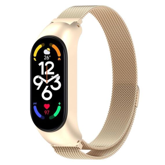 Per Xiaomi Mi Band 7 / 7NFC Cinturino in acciaio inossidabile in metallo Milano (Champagne)
