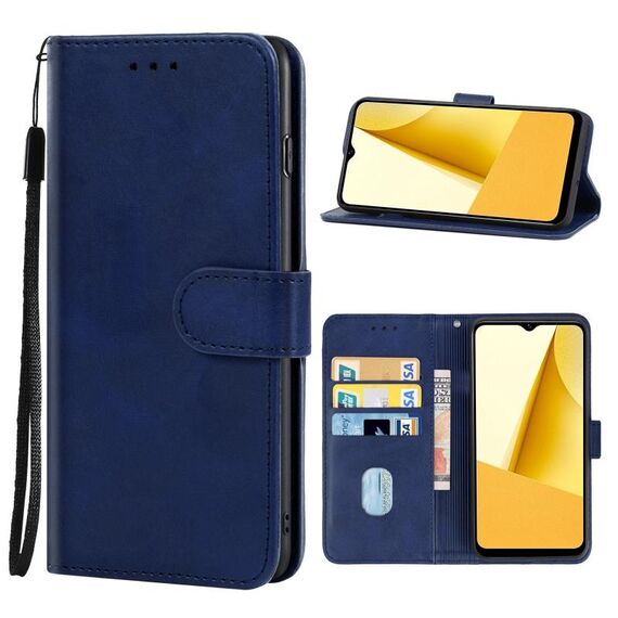 Custodia per telefono in pelle per vivo Y16 (blu)