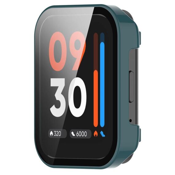 Per Realme Watch 3 Custodia per PC con pellicola in vetro temperato (verde pino)