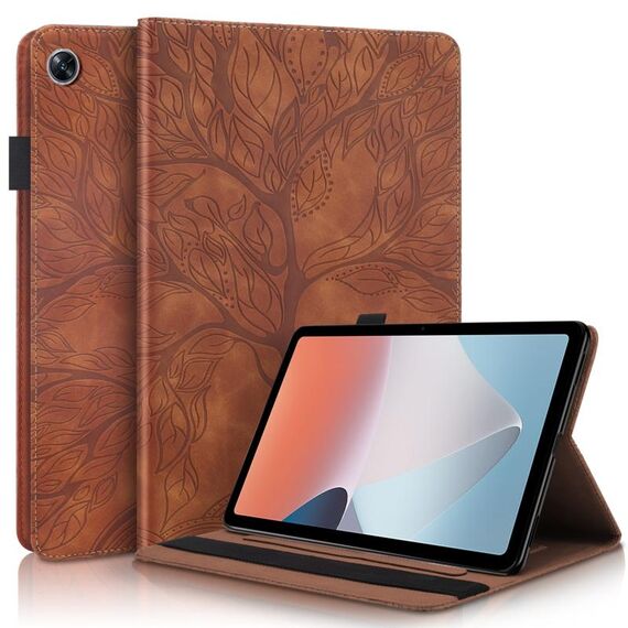 Per OPPO Pad Air Life Tree Series Custodia per tablet in pelle con vibrazione orizzontale (marrone)