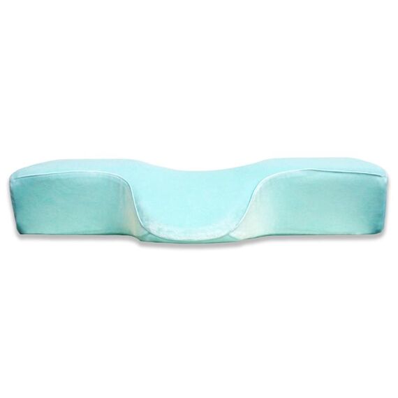 Cuscino per ciglia Cuscino in memory foam a rimbalzo lento, dimensioni: 60x34x12 cm (azzurro)
