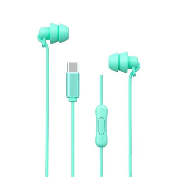 WEKOME YB02 SHQ Series In-Ear Sleep Wired Auricolare, Tipo di spina:Tipo-C (blu)