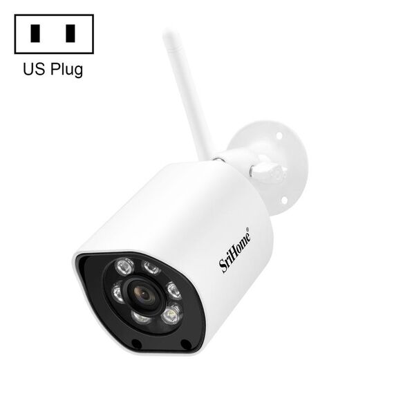 SriHome SH034C 4.0MP AI Humanoid Tracking WiFi Telecamera di sorveglianza esterna (spina USA)