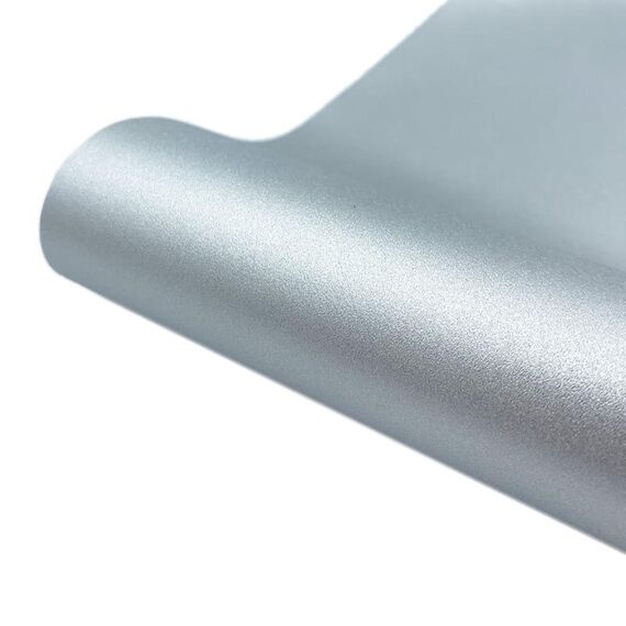 30 x 50 cm Pellicola vinilica permanente con adesivo glitterato per decorazioni in vetro da parete per tazze (argento)