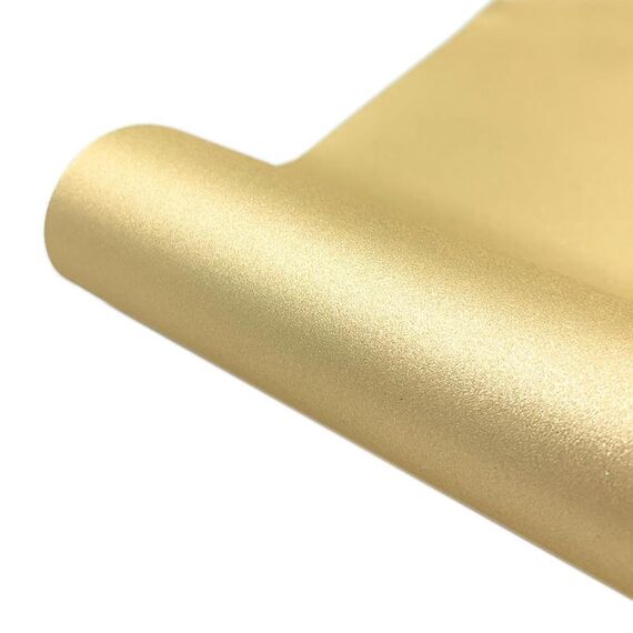Pellicola vinilica permanente adesiva glitterata da 30 x 30 cm per decorazioni in vetro da parete per tazze (oro)