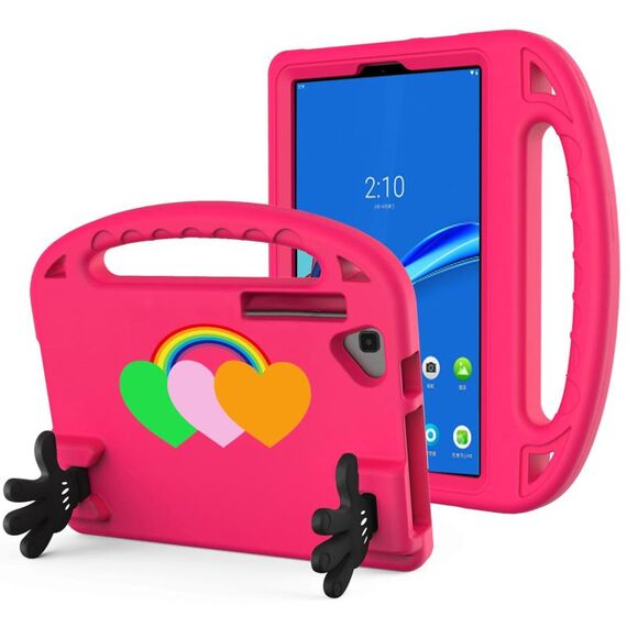 Per Lenovo Tab M10 TB-X306F / X306X 10.1 Love Small Palm Holder Custodia per tablet EVA (rosa rossa)